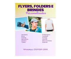 Flyers, Folders e brindes